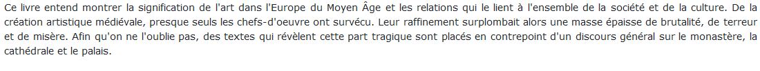 L'Europe au Moyen Âge DUBY