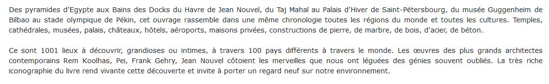 1001 merveilles de l'architecture 