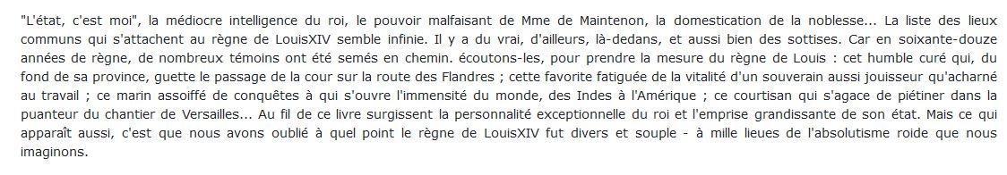 20 de Français et Louis XIV