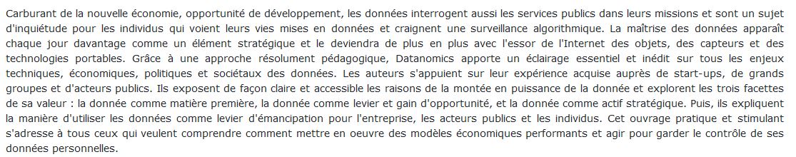 Datanomics