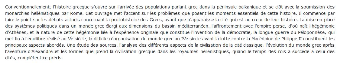 Du début du deuxième millénaire à la bataille d'Actium