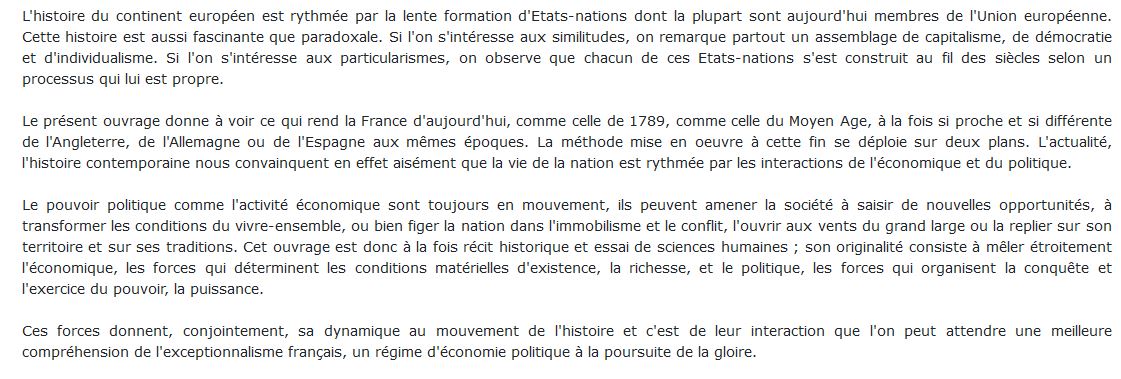 Economie Et Politique En France tome 1