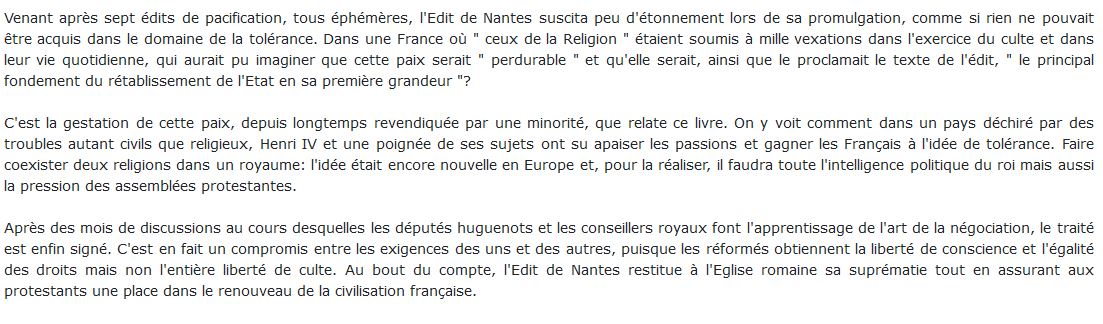 Edit de Nantes livre