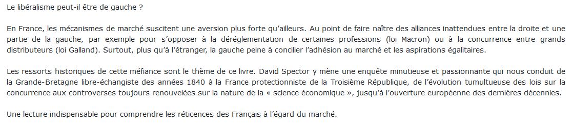 Gauche , la Droite et le Marché