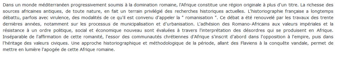 L'Afrique romaine livre