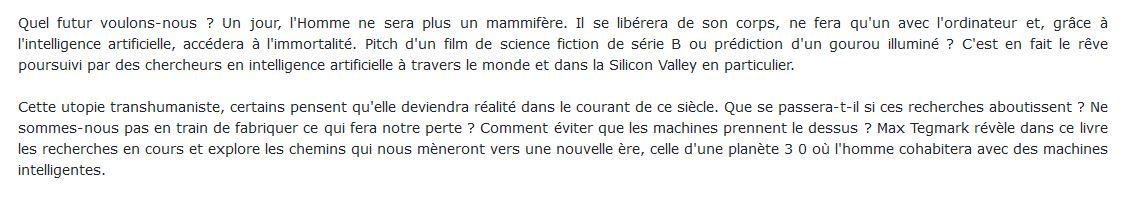 La vie 3.0