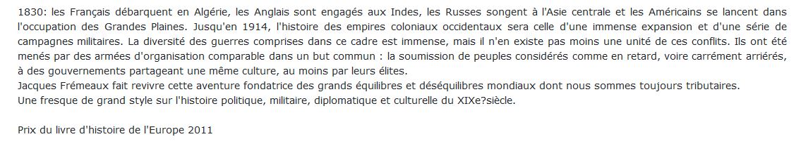 Les guerres coloniales au XIXe siècle