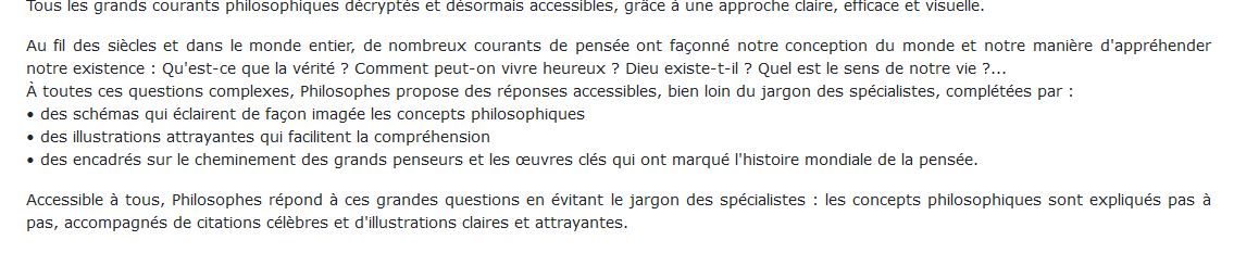 Philosophes livre