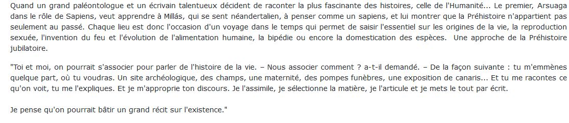 Sapiens raconte la vie à Néandertal