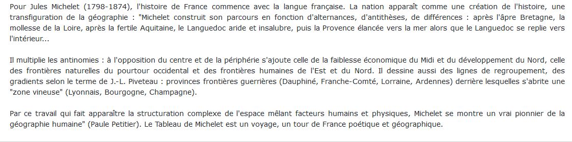 Tableau de la France livre