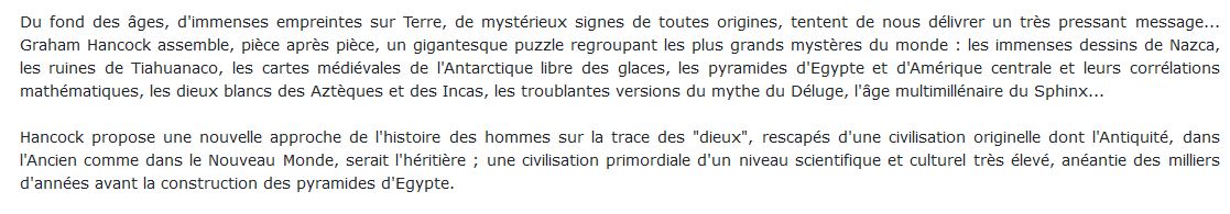 Une nouvelle interprétation des grands mystères du monde