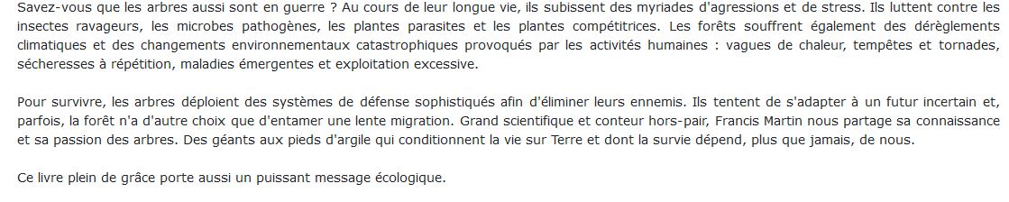 arbres aussi font la guerre