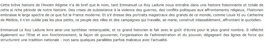 histoire de l'Ancien Régime