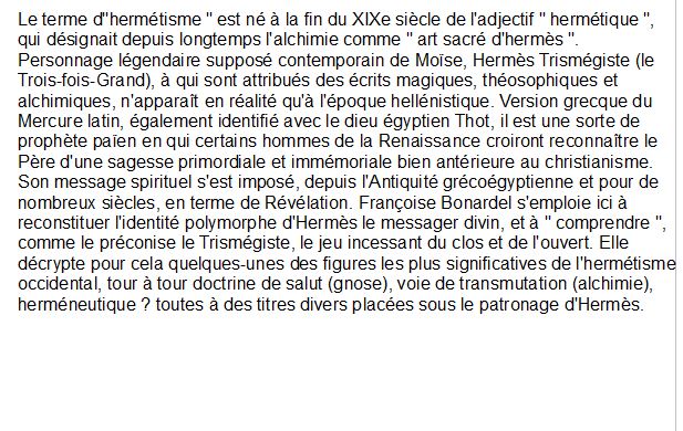voie hermétique