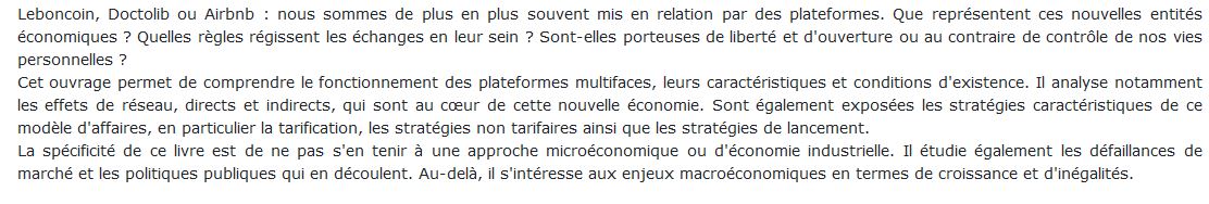 Économie des plateformes internet