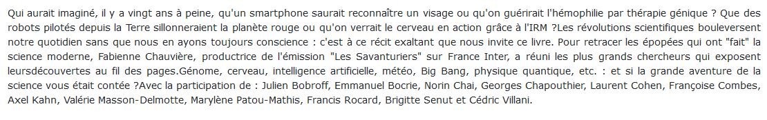 épopées qui ont fait la science