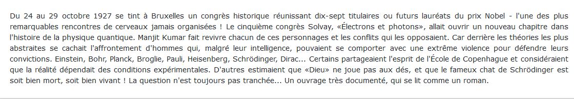 Einstein, Bohr... et le débat sur la nature de la réalité