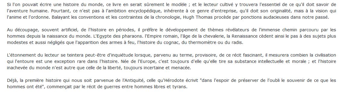 Histoire inachevée du monde livre
