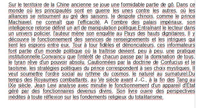 Politique, despotisme et mystique en Chine ancienne