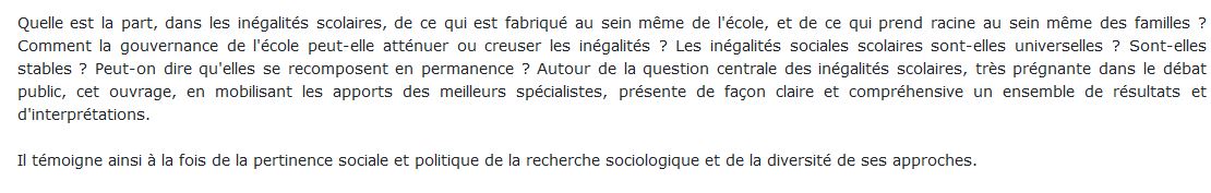 Sociologie du système éducatif 2016