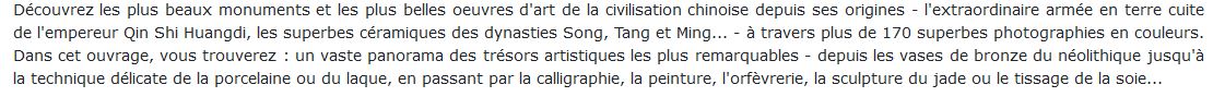 art - Tresors de Chine