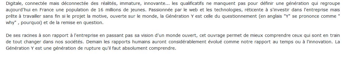 génération Y