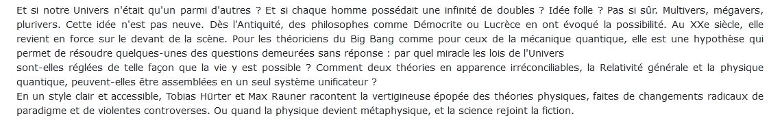 Du géocentrisme au multivers
