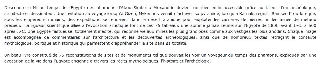 Voyage en Egypte ancienne