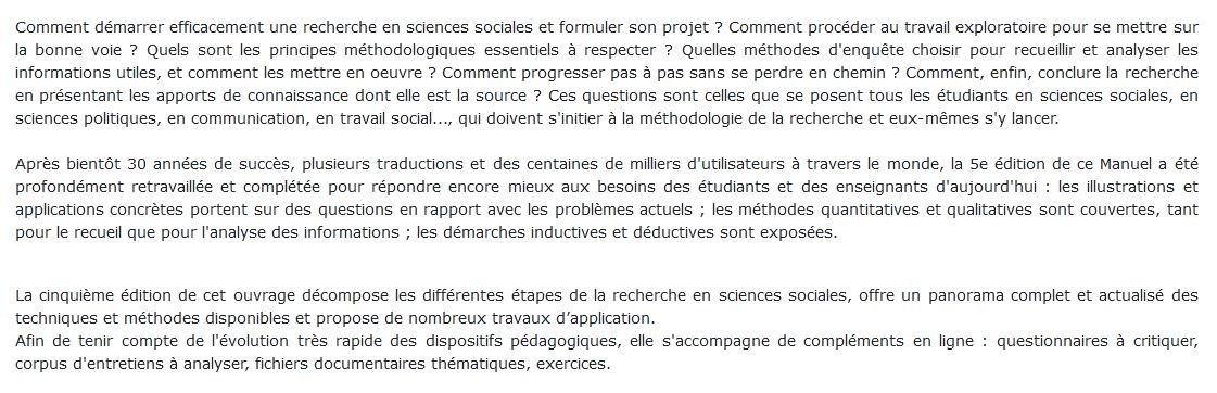 recherche en sciences sociales