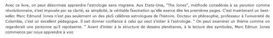 Apprendre l'astrologie  Marc-Edmund Jones 