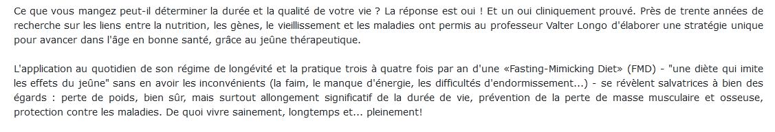 Régime de longévité