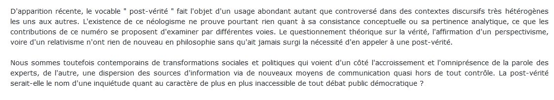 post-verité