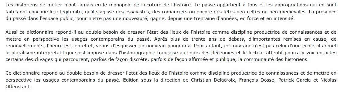 Historiographies - Concepts et débats : tome 1 ,  François Dosse