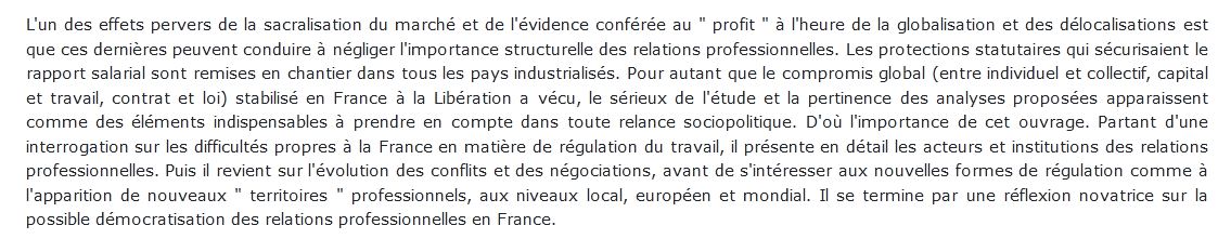 Sociologie du travail