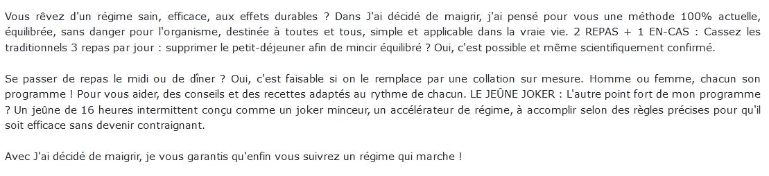 méthode 2 repas + 1 en-cas