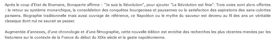 Napoléon, NED 
