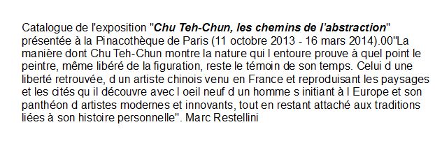 Chu Teh-Chun, les chemins de l'abstraction