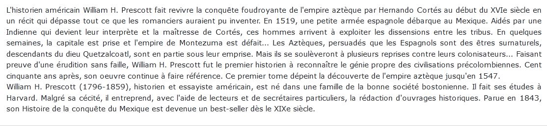 Histoire De La Conquête Du Mexique