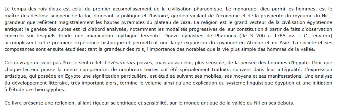 Le temps des rois-dieux, Claire Lalouette