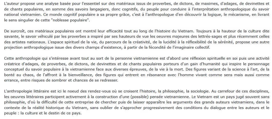 Anthropologie du Vietnam