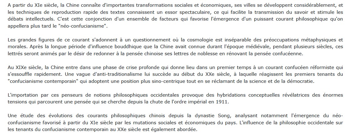 Grandes heures de la pensée chinoise