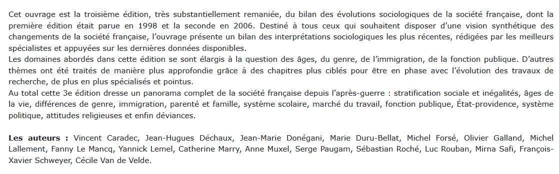 La société française