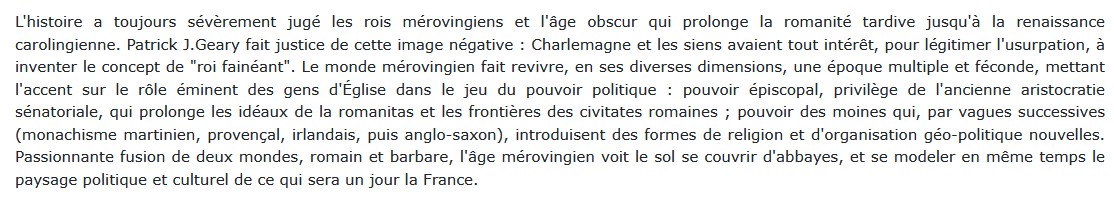 Le Monde Mérovingien