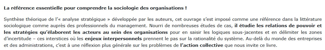 Les Contraintes de l'action collective