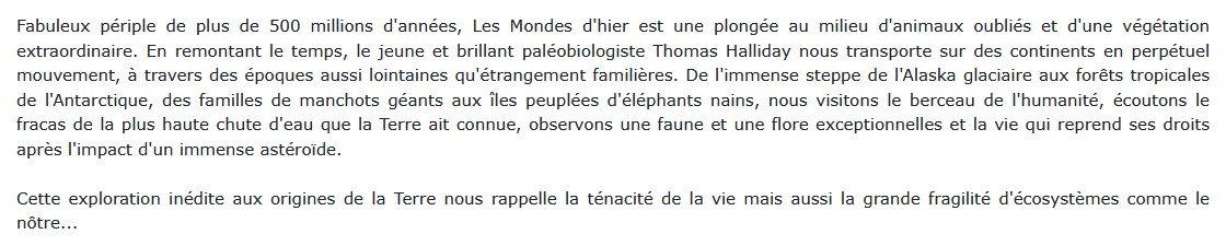 Les Mondes D'hier