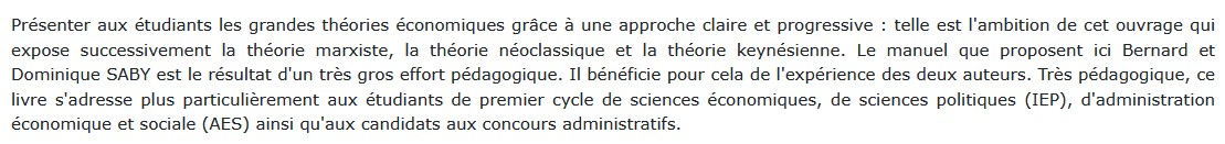 grandes théories économiques