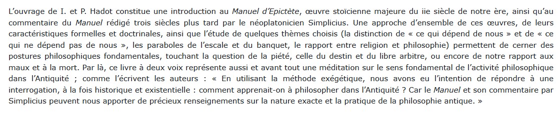 Apprendre à philosopher dans l'antiquité-inédit, Pierre et Ilsetraut Hadot 