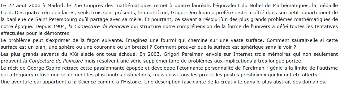 Comment Grigori Perelman a résolu l'une des plus grandes énigmes mathématiques