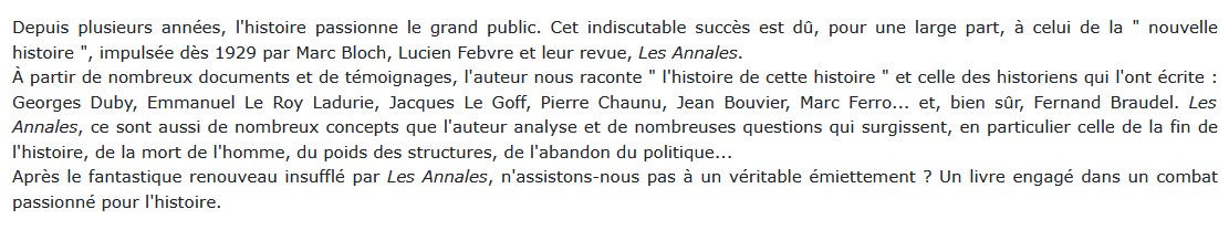 L'Histoire en miettes François Dosse