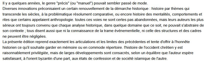 Précis d'histoire du Moyen Age, Jacques Heers